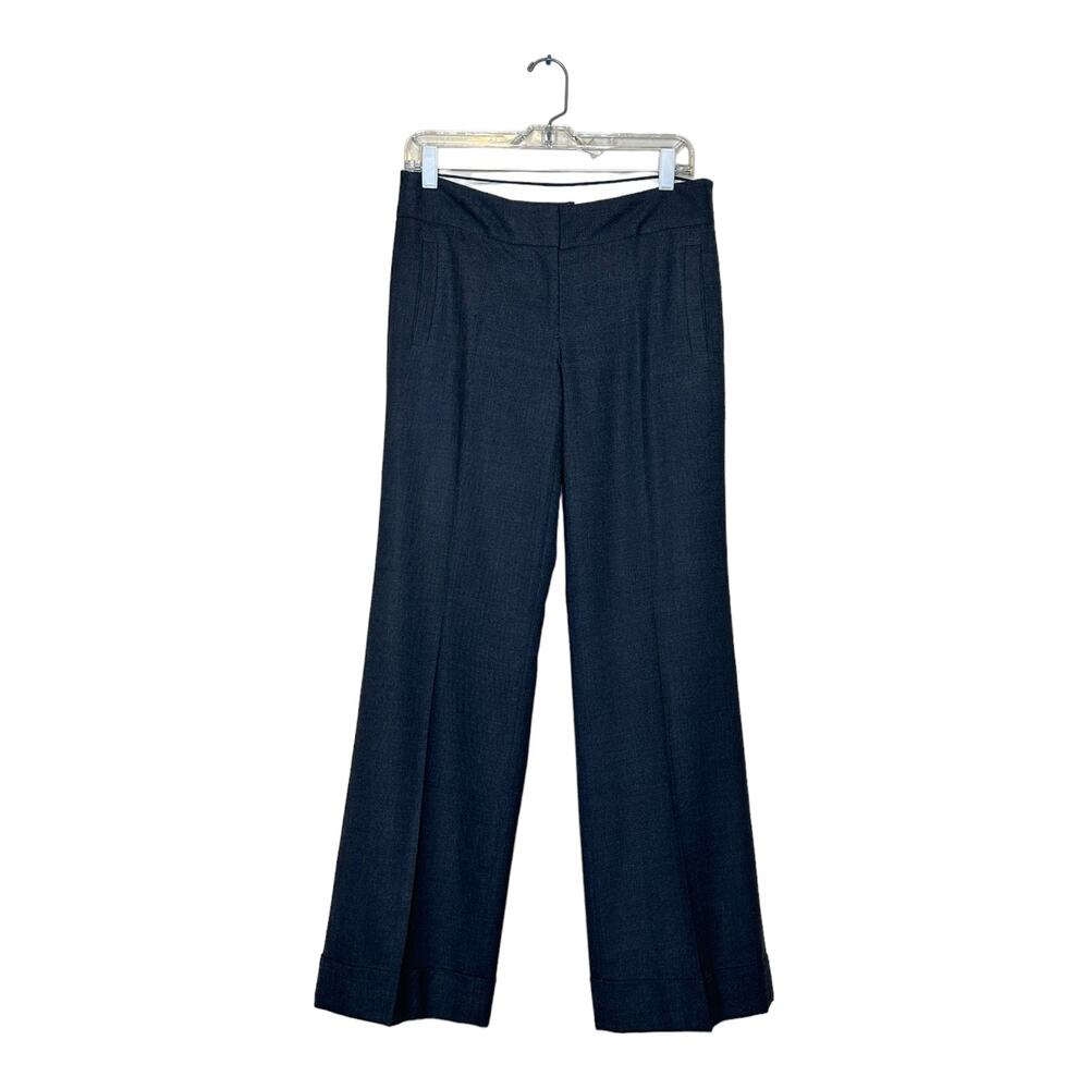 J. Crew dark gray favorite fit wide legs pants size 4
